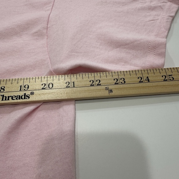 NWT Japanese Letters in Rainbow Colors Shirt L Pink Typography Writing Tee - Picture 5 of 6